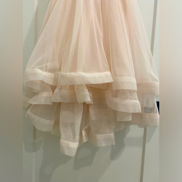 🌺HOST PICK🌺 Speechless Blush Layered Tulle and Lace Dress |Size 14 girls - Picture 6 of 12